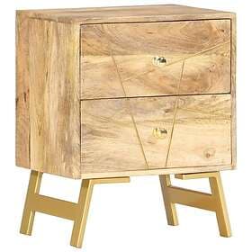 vidaXL Sängbord 40x30x50 cm massivt mangoträ 285876