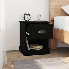 vidaXL Nightstand Black 39x39x47.5cm Engineered Wood 816130