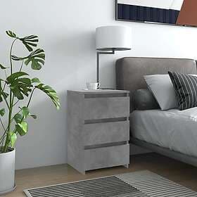 vidaXL Nightstand Concrete Grey 40x35x62.5cm Engineered Wood 806219
