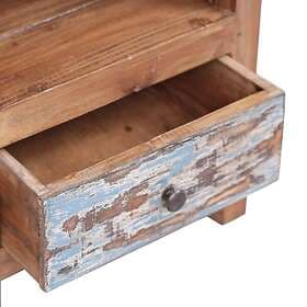 vidaXL Nightstand Smoke Brown Oak 40x35x70cm Constructed Wood 819658
