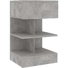 vidaXL Nightstand Concrete Grey 40x35x65cm Chipboard 808656