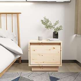 vidaXL Sängbord 2 st 35x34x32 cm massiv furu 813396