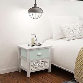 vidaXL French Style Nightstand 2 pcs Wood 242875