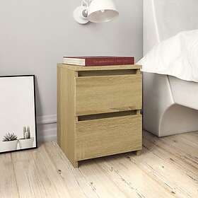 vidaXL Nightstand Sonoma Oak 30x30x40cm Constructed Wood 800520