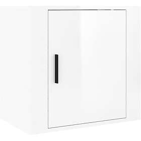 vidaXL Nightstand White High Gloss 50x30x47cm 816868