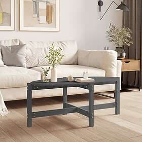 vidaXL Soffbord grå 118x63x45 cm massiv furu 822319