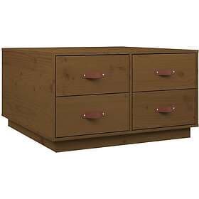 vidaXL Soffbord honungsbrun 80x80x45 cm massiv furu 821520