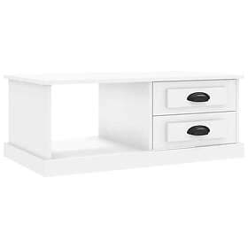 vidaXL Soffbord vit 90x50x35 cm konstruerat trä 816240