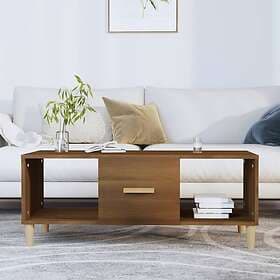 vidaXL Soffbord brun ek 102x50x40 cm konstruerat trä 817527