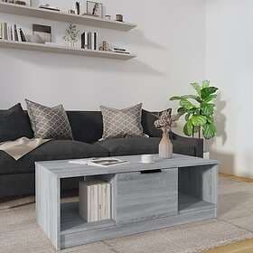 vidaXL Soffbord grå sonoma-ek 102x50x36 cm konstruerat trä 817079