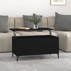 vidaXL Soffbord svart 90x44.5x45 cm konstruerat trä 819589
