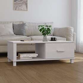 vidaXL Soffbord HAMAR vit 100x55x35 cm massiv furu 340453