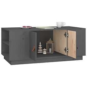 vidaXL Soffbord grå 100x50x41 cm massiv furu 818257