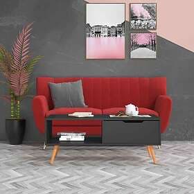 vidaXL Soffbord grå 100x49.5x43 cm spånskiva 326788