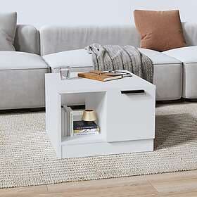 vidaXL Soffbord vit 50x50x36 cm konstruerat trä 811340