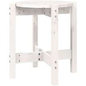 vidaXL Soffbord vit Ø 42.5x45 cm massiv furu 822313