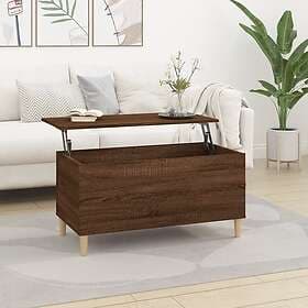vidaXL Soffbord brun ek 90x44.5x45 cm konstruerat trä 819587