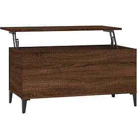 vidaXL Soffbord brun ek 90x44.5x45 cm konstruerat trä 819595
