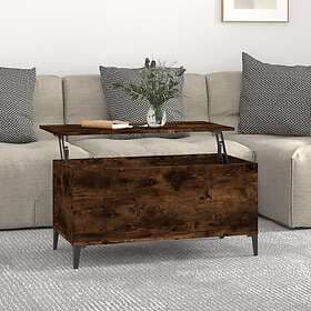 vidaXL Soffbord rökfärgad ek 90x44.5x45 cm konstruerat trä 819593