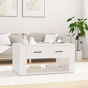 vidaXL Coffee Table White 80x50x40cm Constructed Wood 816528