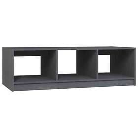 vidaXL Soffbord grå 110x50x34 cm massiv furu 809914