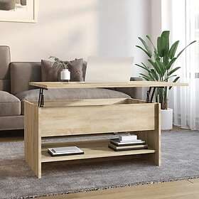 vidaXL Soffbord sonoma-ek 80x50x40 cm konstruerat trä 809659