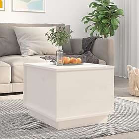 vidaXL Soffbord vit 40x50x35 cm massiv furu 813411