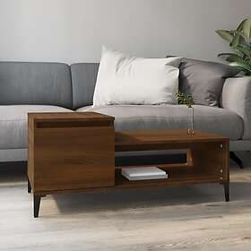 vidaXL Soffbord brun ek 100x50x45 cm konstruerat trä 821139
