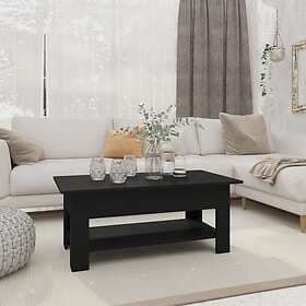 vidaXL Soffbord svart 102x55x42 cm spånskiva 810254