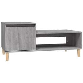 vidaXL Soffbord grå sonoma 100x50x45 cm konstruerat trä 821130