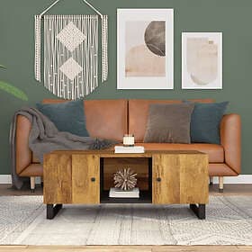 vidaXL Soffbord 100x54x40 cm massivt mangoträ och konstruerat trä 351953