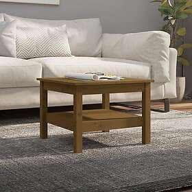 vidaXL Soffbord honungsbrun 55x55x40 cm massiv furu 814272