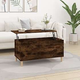 vidaXL Soffbord rökfärgad ek 90x44.5x45 cm konstruerat trä 819585