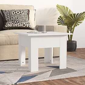 vidaXL Soffbord vit 55x55x42 cm konstruerat trä 810235