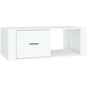 vidaXL Coffee Table White 100x50.5x35cm Constructed Wood 816536