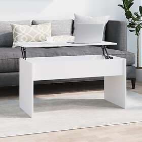 vidaXL Soffbord vit 102x50.5x52.5 cm konstruerat trä 809629