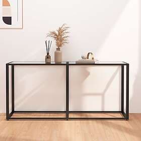 vidaXL Console Table Transparent 160x35x75.5cm Tempered Glass 331678
