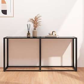 vidaXL Konsolbord svart 160x35x75.5 cm härdat glas 331679