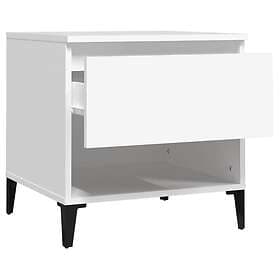 vidaXL Accent Table White 50x46x50cm Constructed Wood 819548