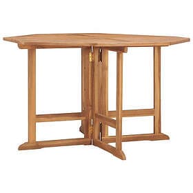 vidaXL Garden Folding Dining Table 110x110x75 cm solid teak 318480