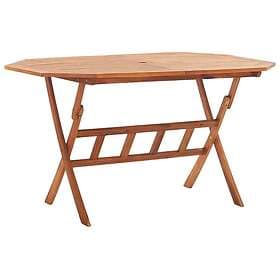 vidaXL Foldable Garden Table 135x85x75 cm solid acacia wood 46657