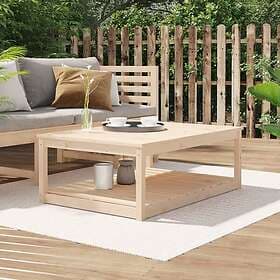 vidaXL Trädgårdsbord 121x82.5x45 cm massiv furu 824148