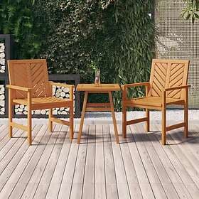 vidaXL Side Table 45x45x60 cm solid acacia wood