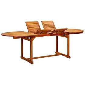 vidaXL Garden Table 160-240x100x75 cm solid acacia wood
