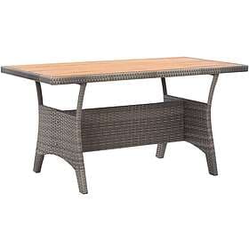 vidaXL Garden Table grey 120x70x66 cm solid acacia wood