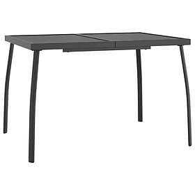 vidaXL Trädgårdsbord antracit 110x80x72 cm stålnät 362733