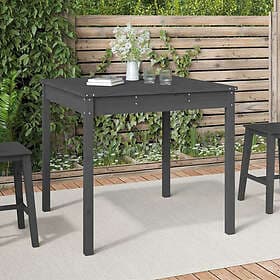 vidaXL Garden Table grey 82.5x82.5x76 cm solid pine 823964
