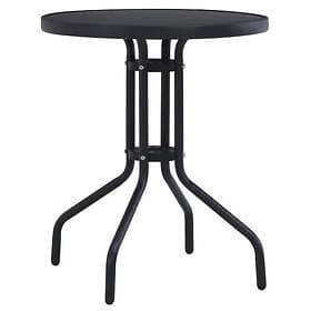 vidaXL Garden Table 80 cm steel and glass 47253