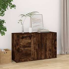 vidaXL Side Table Smoked Oak 100x33x59.5 cm