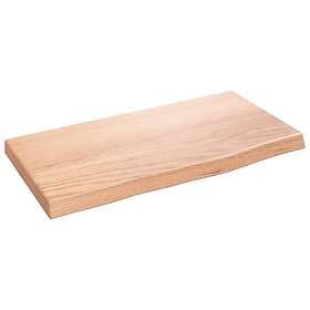 vidaXL Bordsskiva ljusbrun 40x20x2 cm behandlad massiv ek 363623
